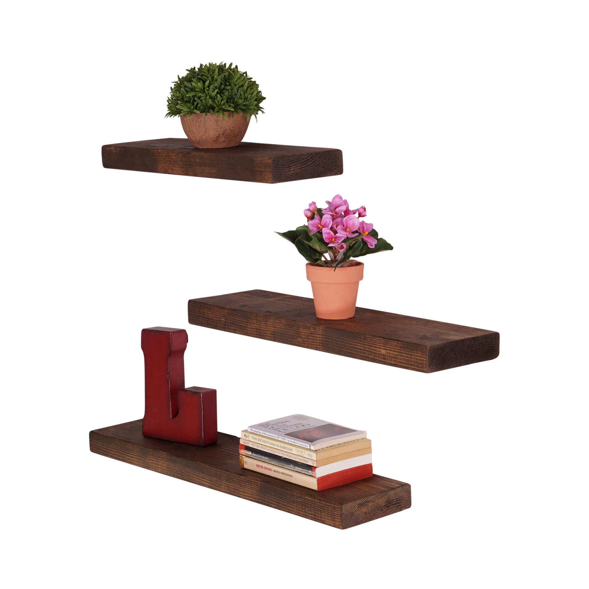 DelHutsonDesigns True 3 Piece Floating Shelf Set & Reviews Wayfair.ca