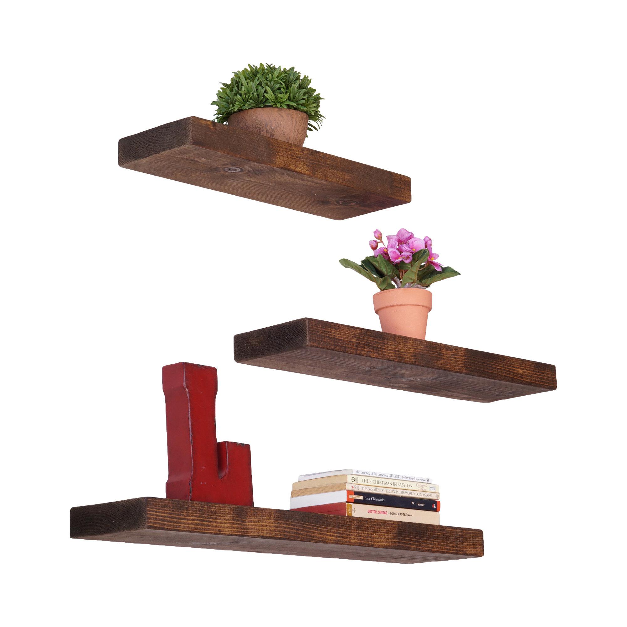 DelHutsonDesigns True 3 Piece Floating Shelf Set & Reviews Wayfair.ca