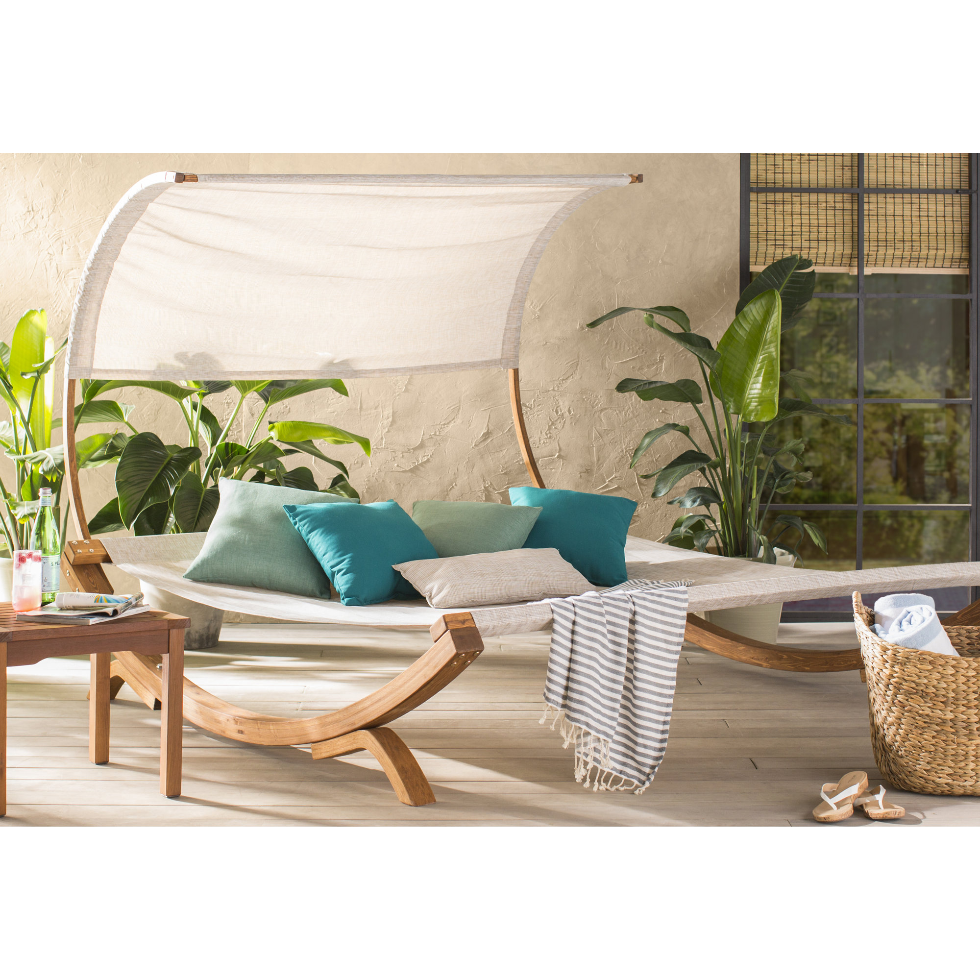 Miriam Double Chaise Lounge with Cushion & Reviews AllModern