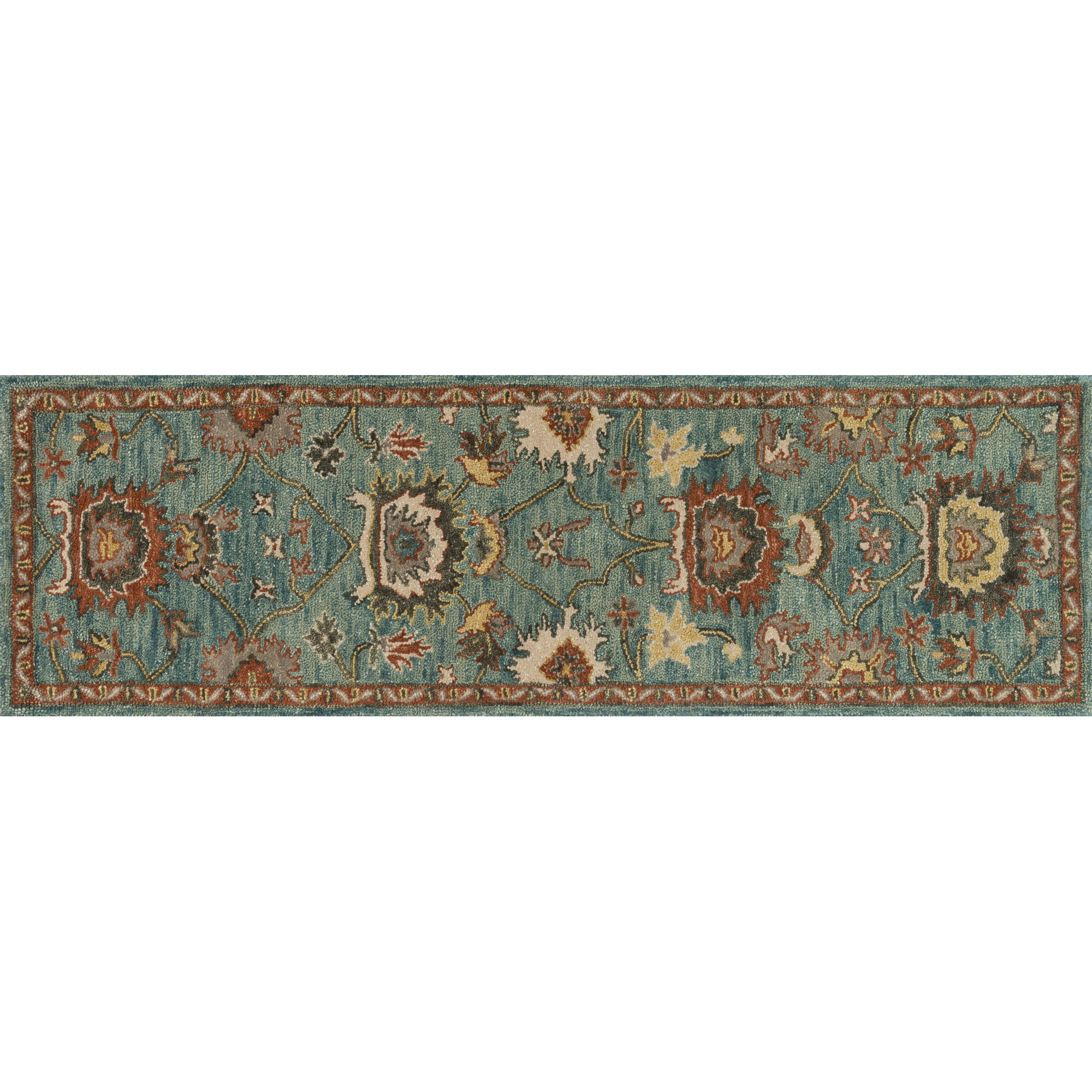 Loloi Rugs Underwood Blue/Rust Area Rug & Reviews Wayfair