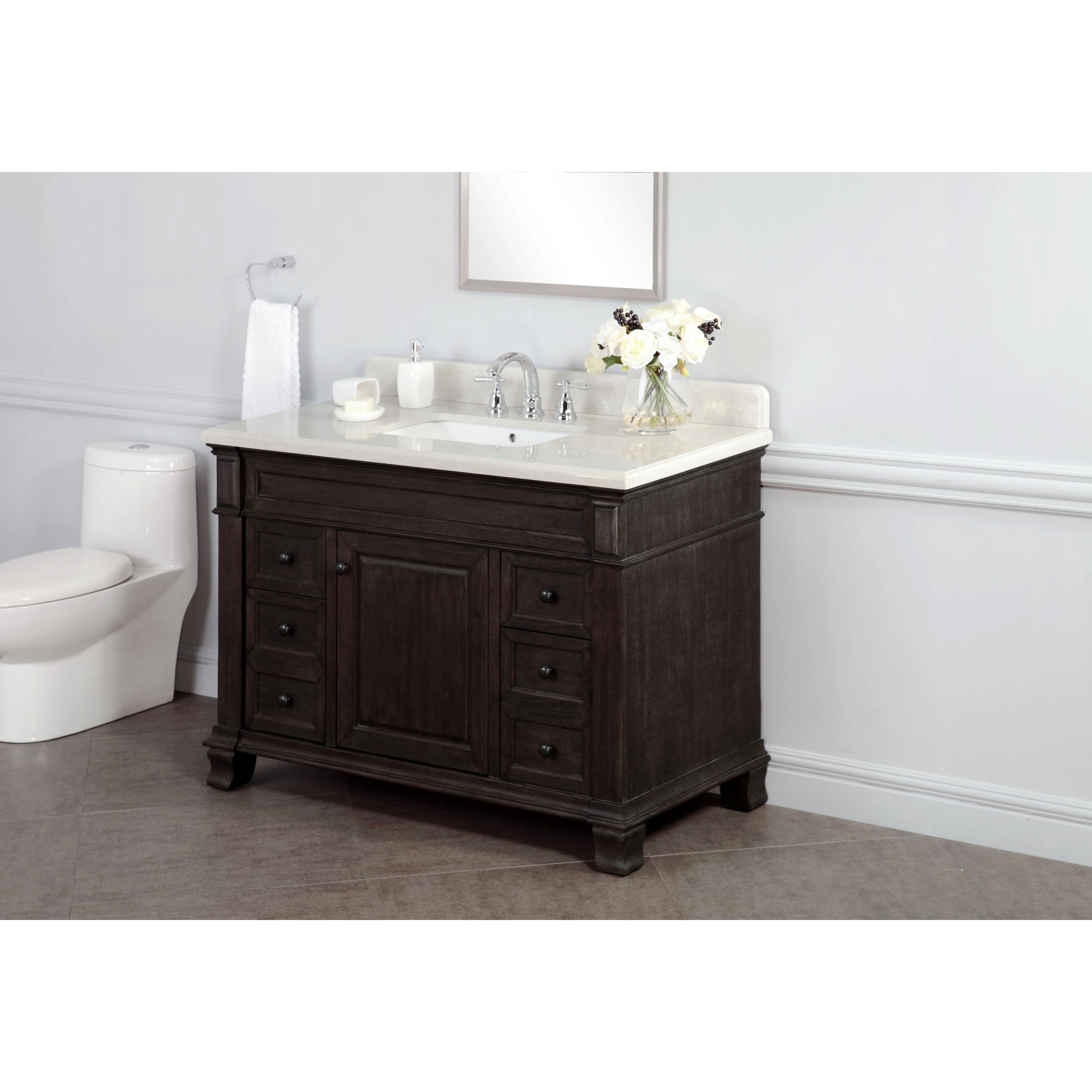 Lanza Kingsley 48" Single Bathroom Vanity Set & Reviews Wayfair