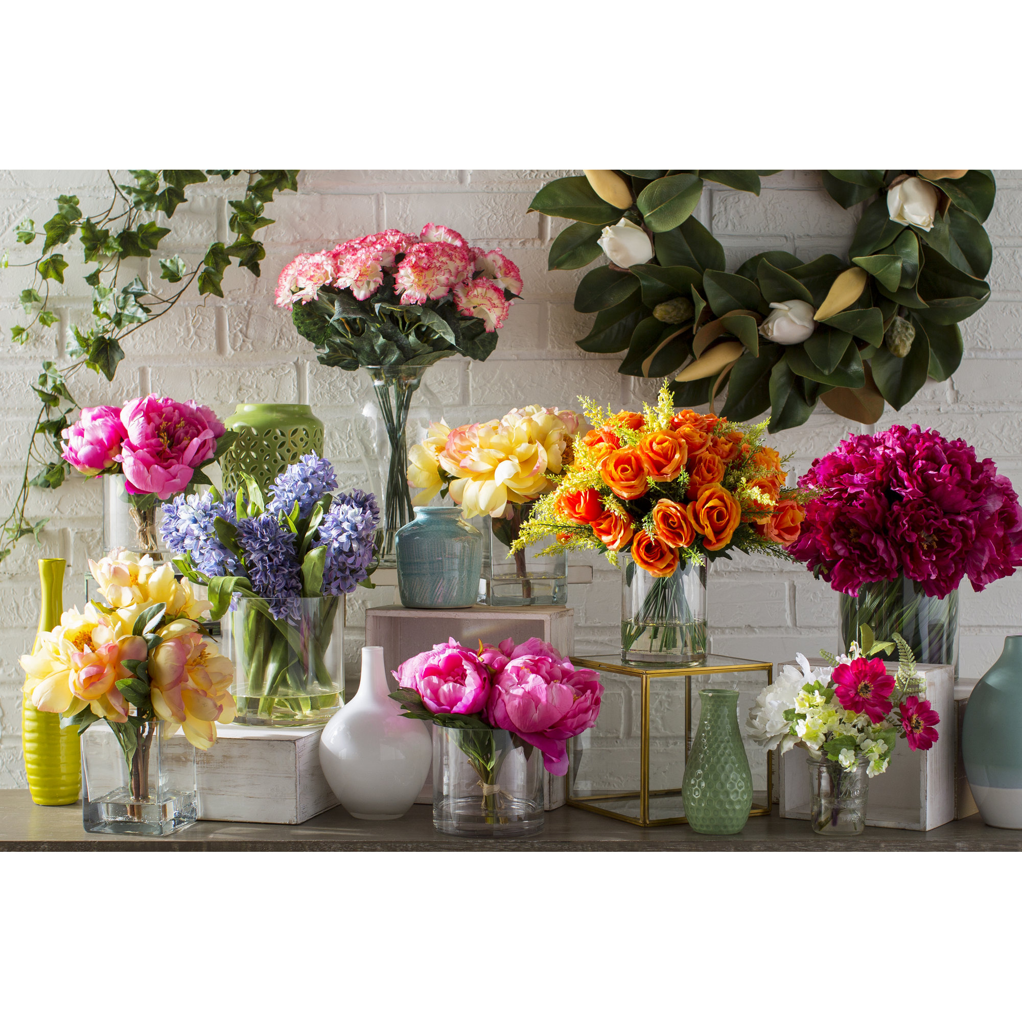 TC Floral Company Fresh Cut Faux Peony & Reviews Wayfair