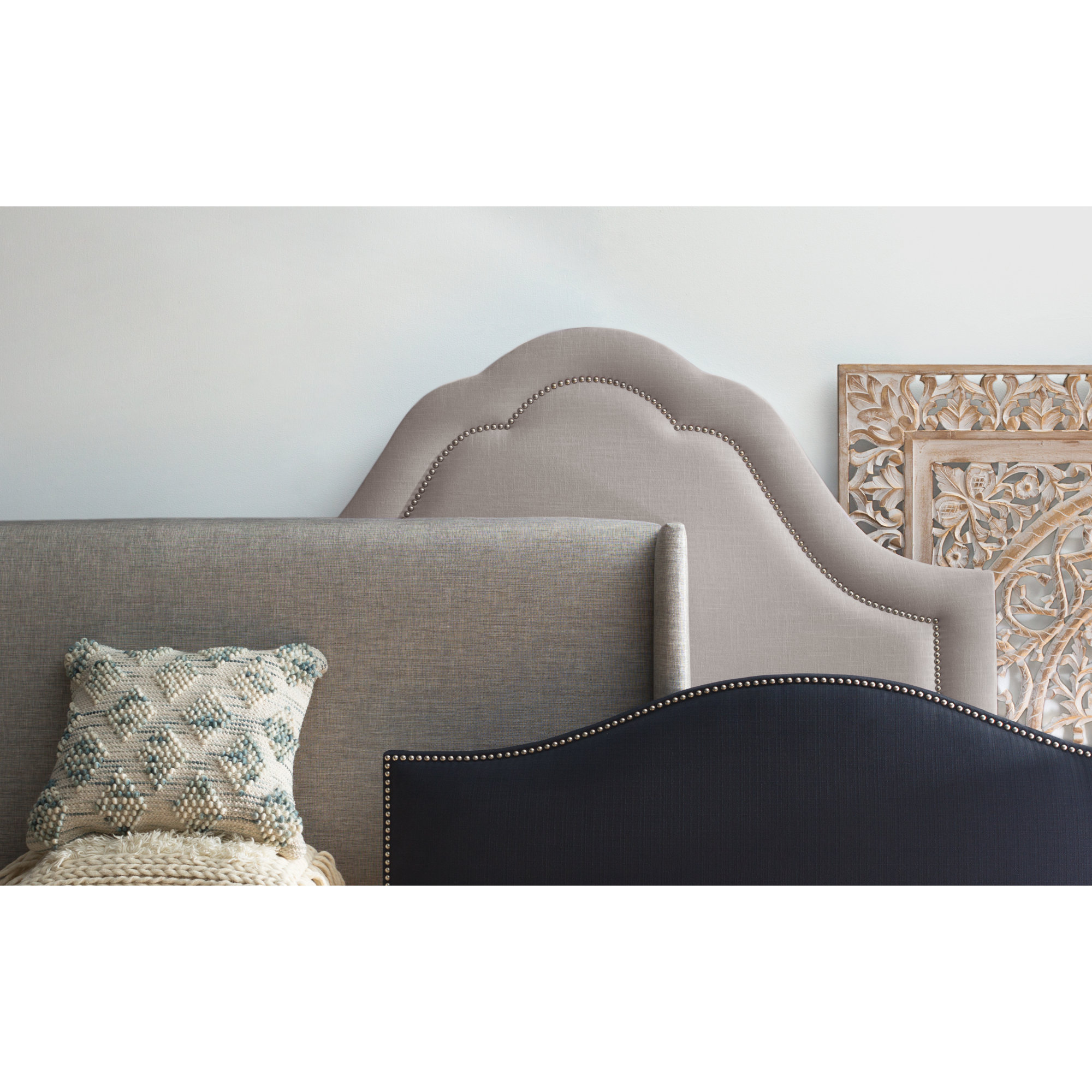 Wingback Upholstered Headboard & Reviews AllModern