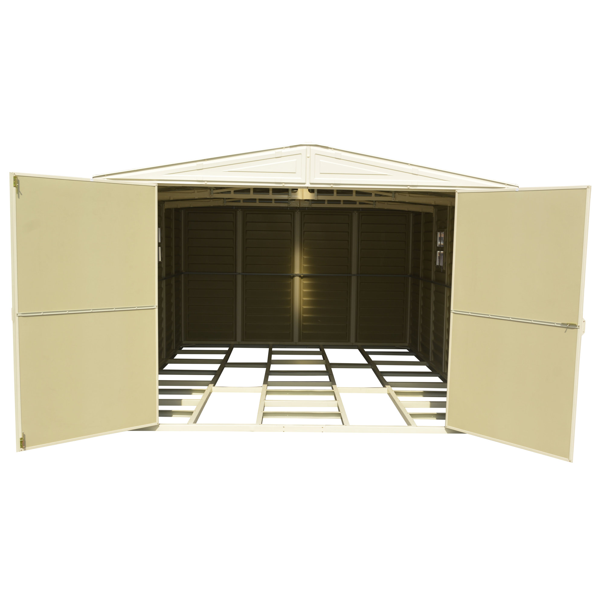 Duramax 10 ft. W x 15 ft. D Vinyl Garage Shed &amp; Reviews 