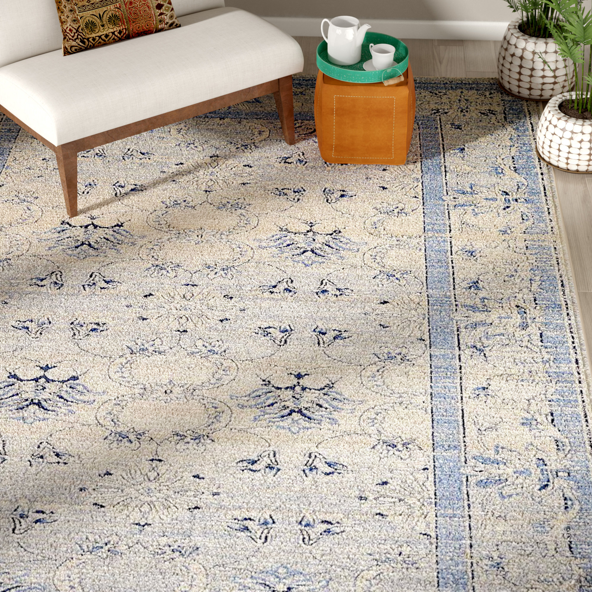 Bungalow Rose Imperial Machine Woven Polypropylene Area Rug & Reviews