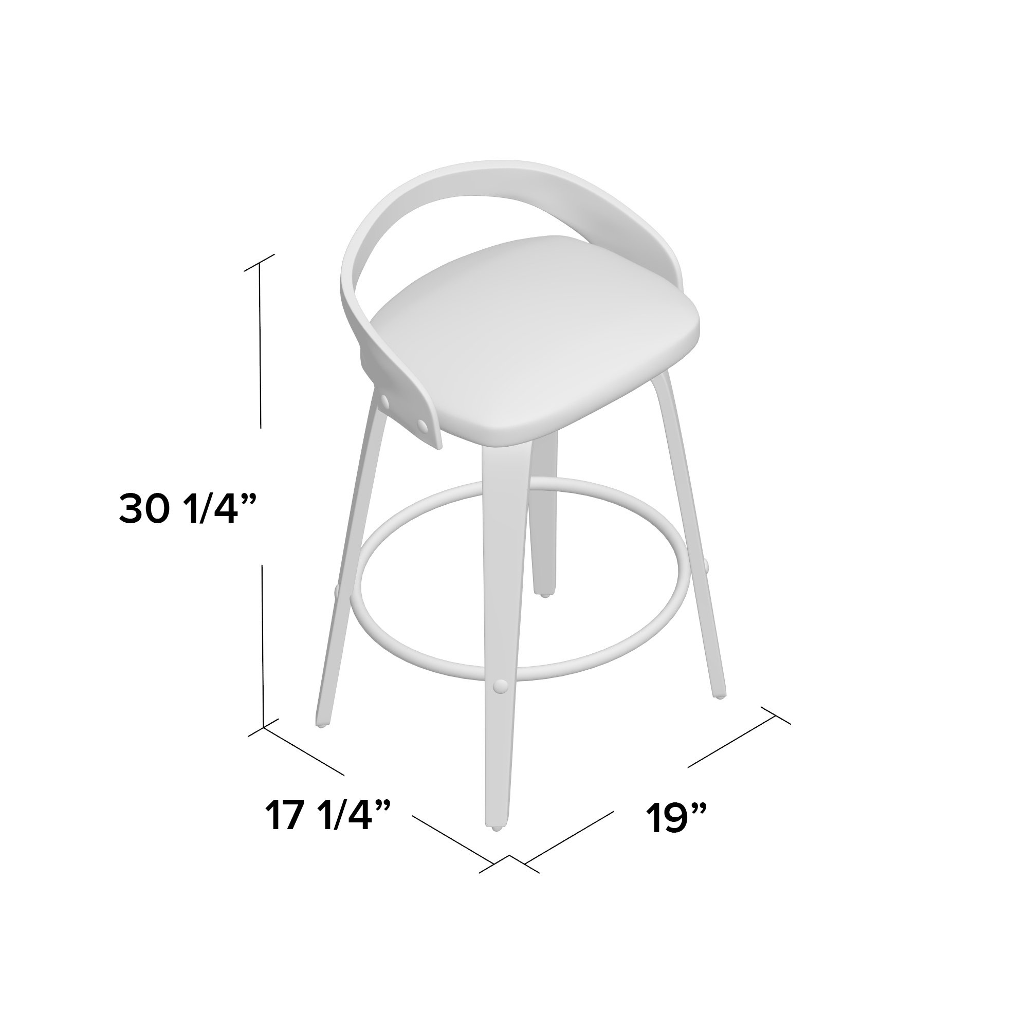 Victoria 24.25" Swivel Bar Stool & Reviews AllModern