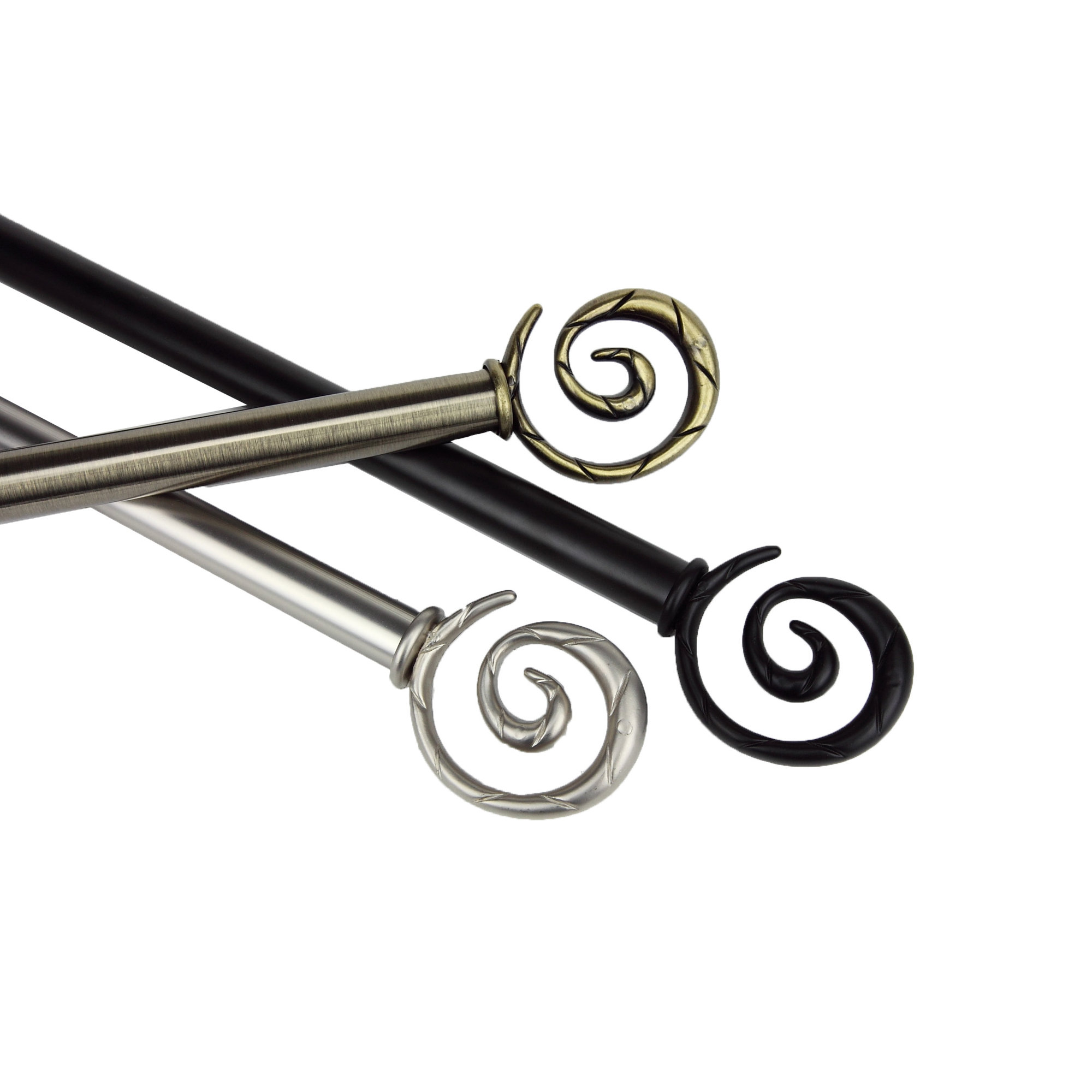 Rod Desyne Modern Spiral Single Curtain Rod and Hardware Set & Reviews