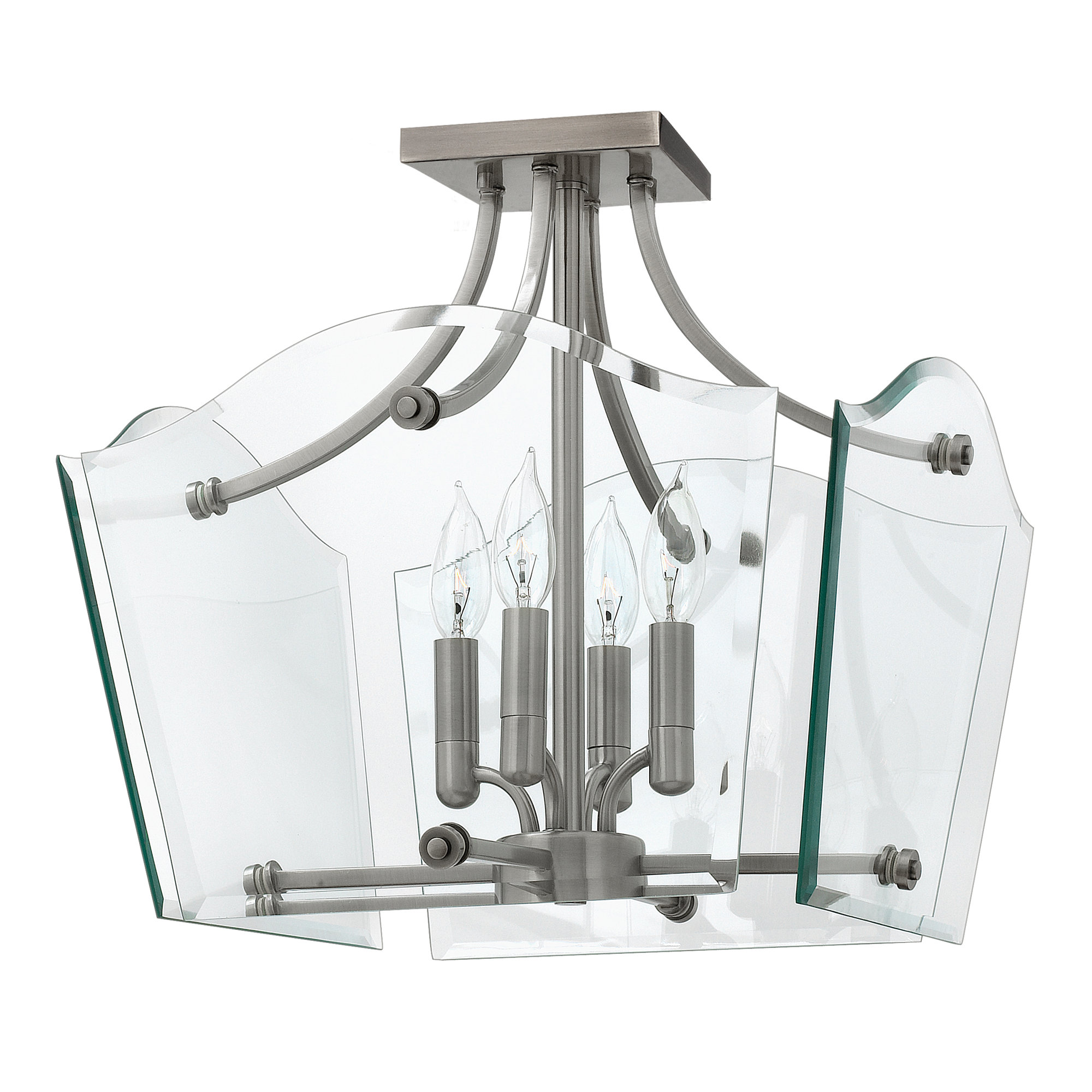 Hinkley Lighting Wingate 4Light Semi Flush Mount Foyer & Reviews Wayfair