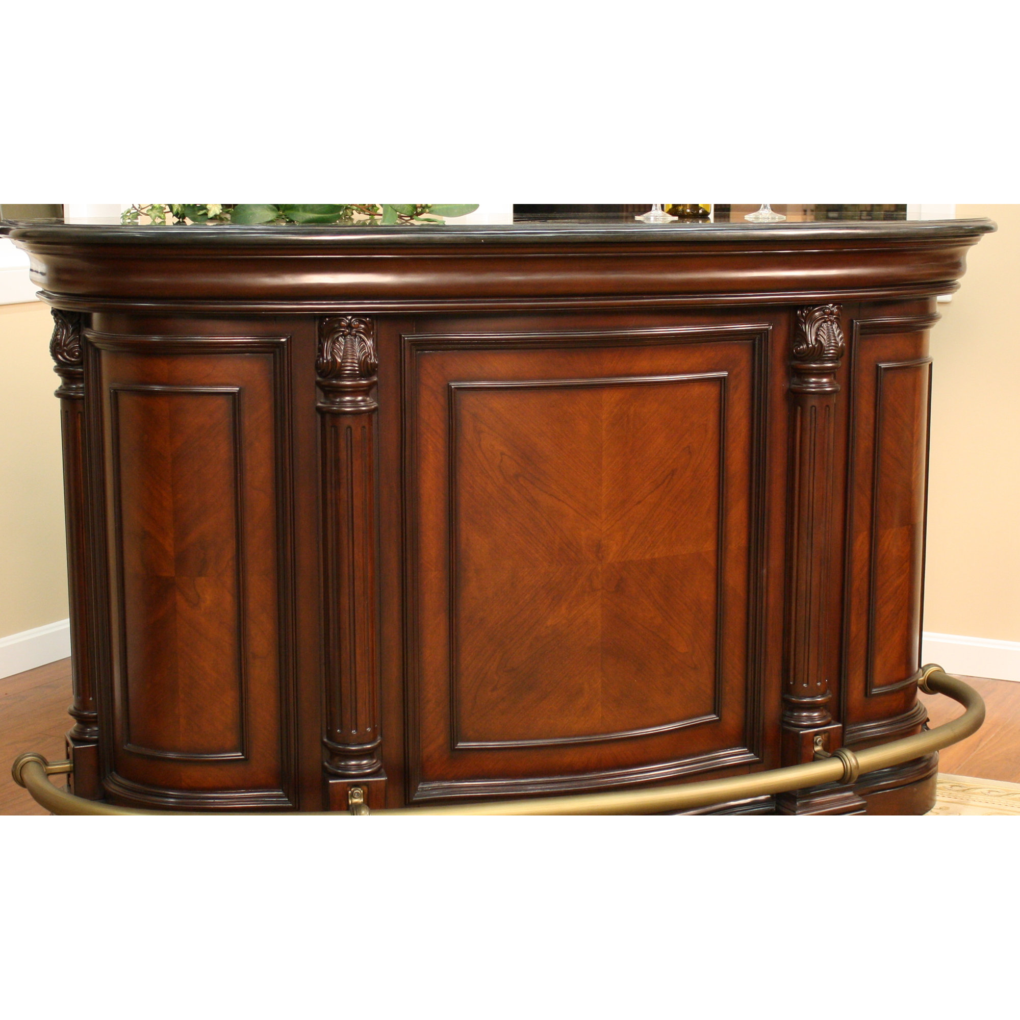 American Heritage Emilio Bar with Wine Storage & Reviews Wayfair