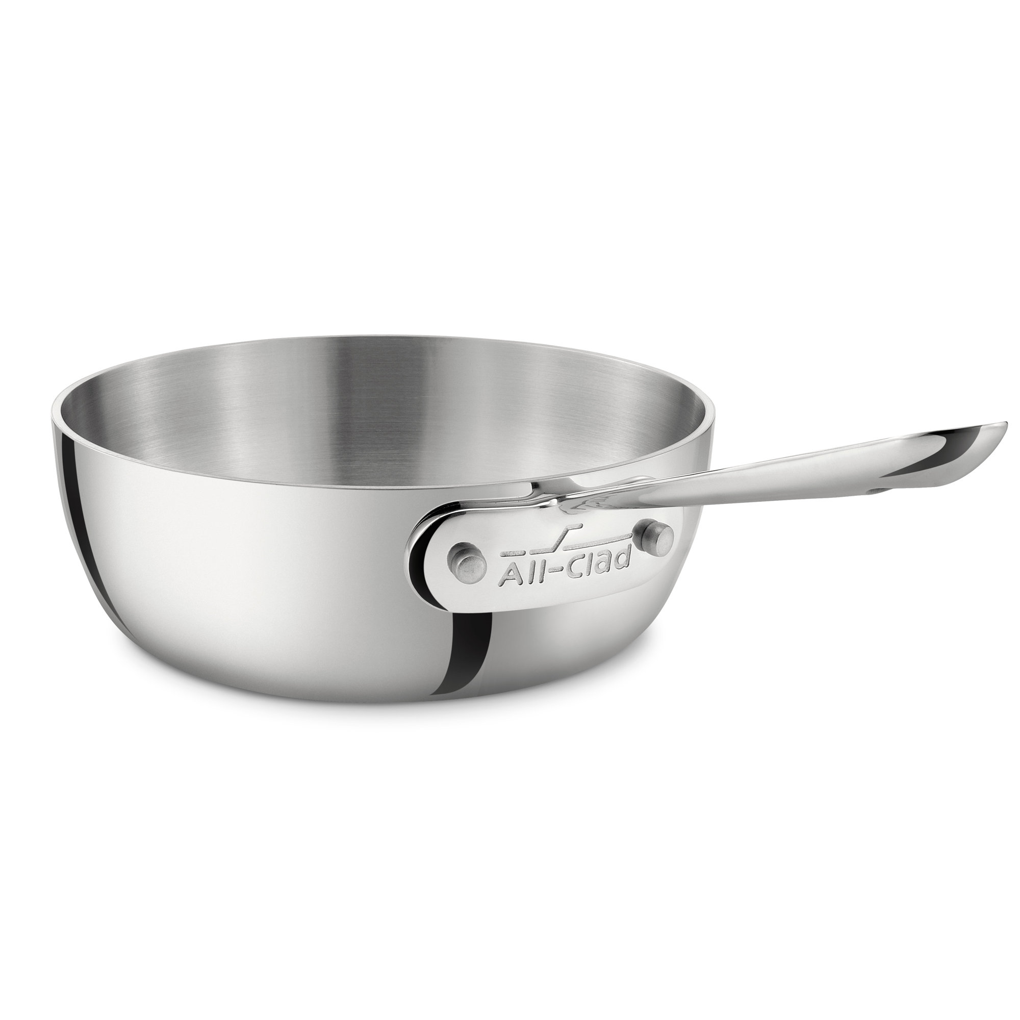 AllClad Stainless Steel 1 Qt. Saucier & Reviews Wayfair