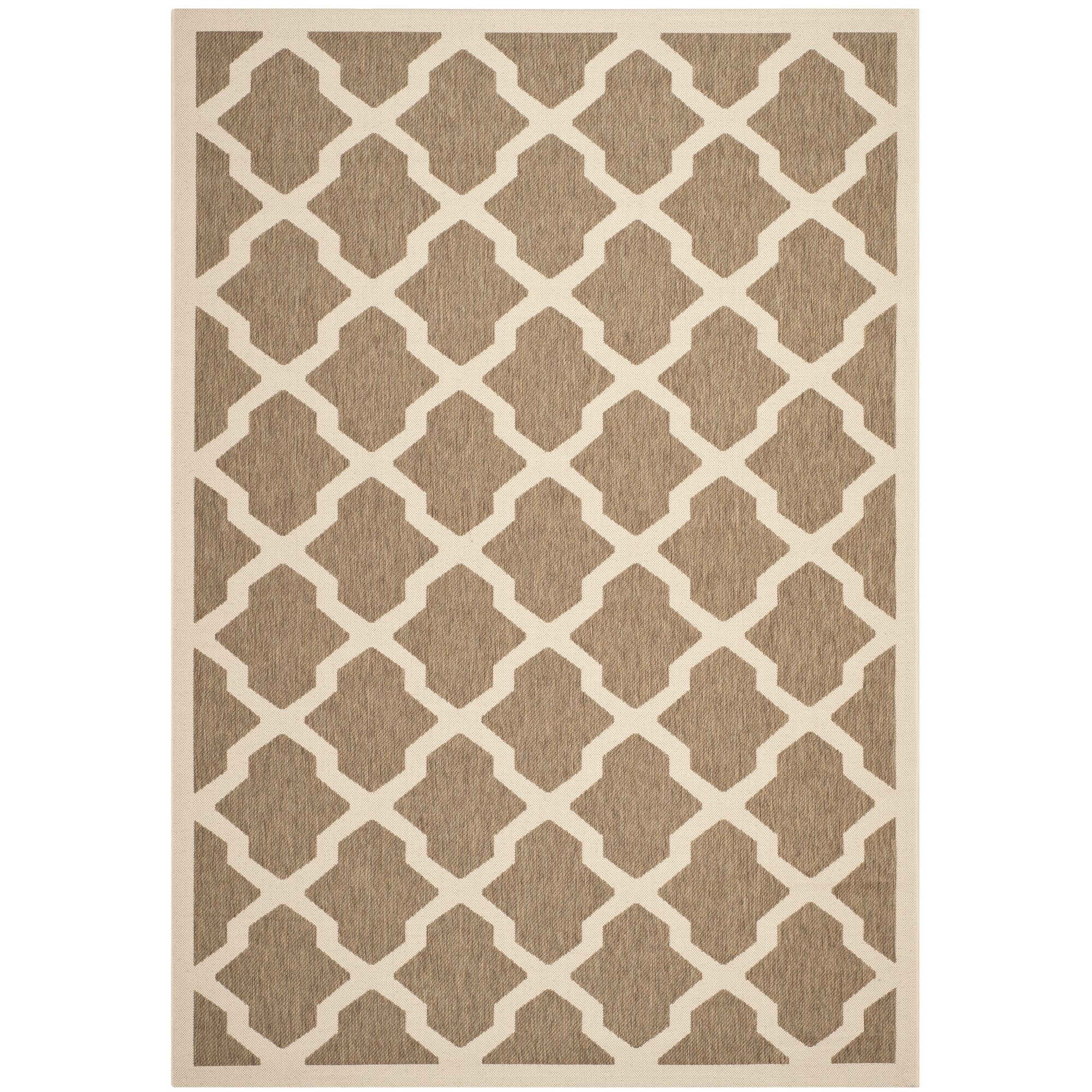 Safavieh Courtyard Brown/Beige Indoor/Outdoor Area Rug ...