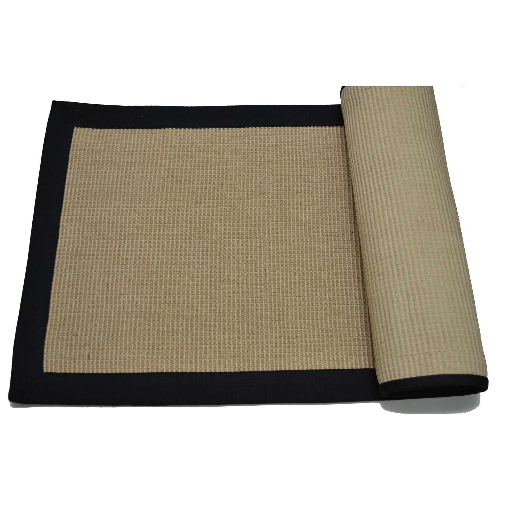 Imports Decor Black/Tan Border Area Rug & Reviews | Wayfair.ca