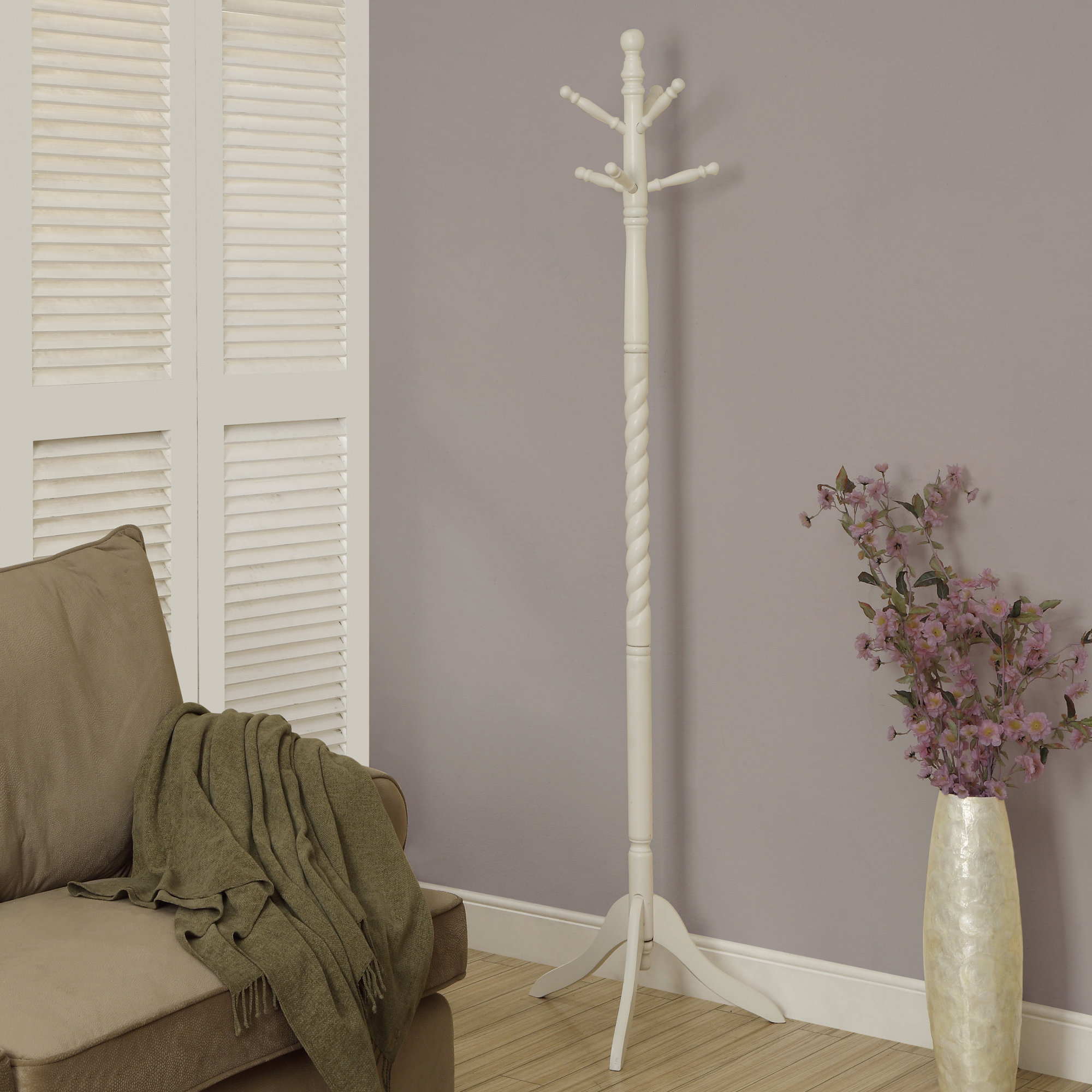 Monarch Specialties Inc. Traditional Solid Wood Coat Rack & Reviews