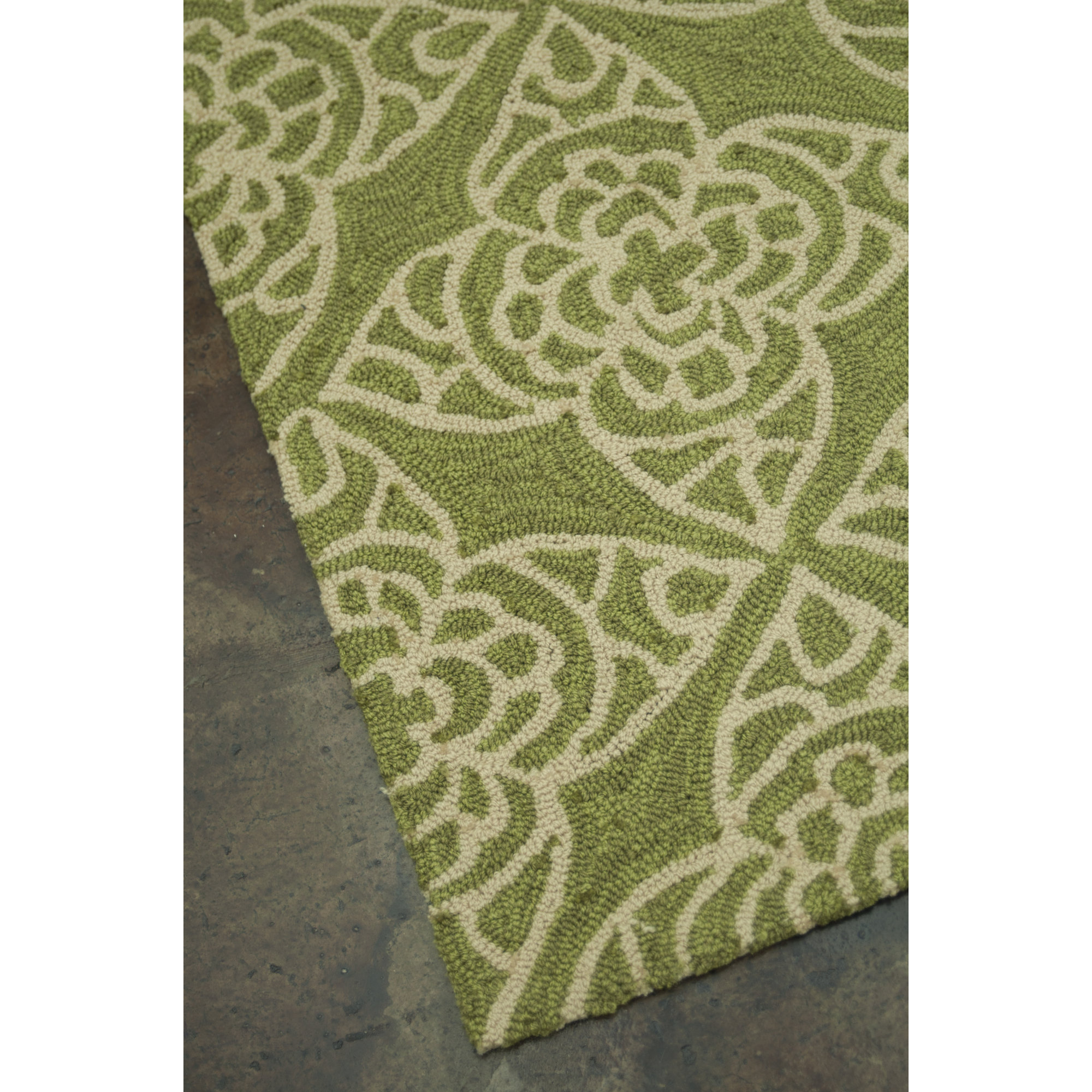 Loloi Rugs Summerton HandHooked Green/Ivory Area Rug & Reviews Wayfair