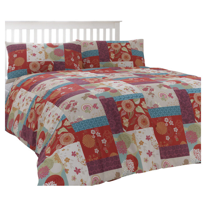 Dreams 'N' Drapes Oriental Patchwork Duvet Set & Reviews Wayfair.co.uk