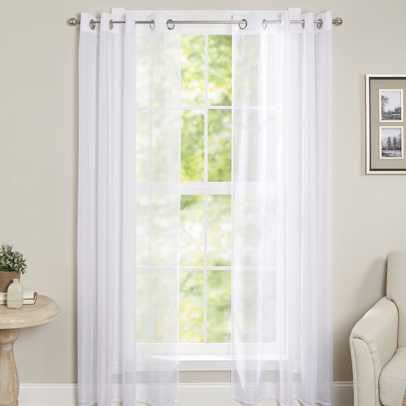 Dainty Home Malibu Sheer Curtain Panels & Reviews | Wayfair
