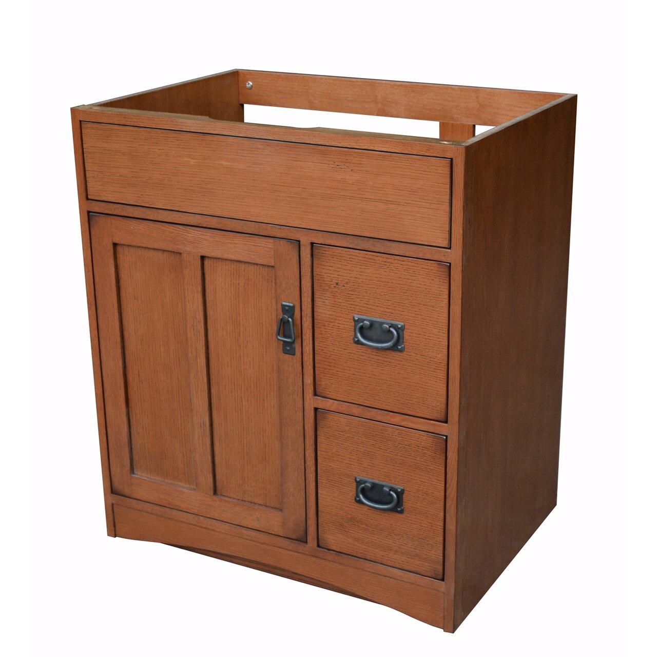 Sunny Wood Mission Oak 30 Bathroom Vanity Base  Wayfair