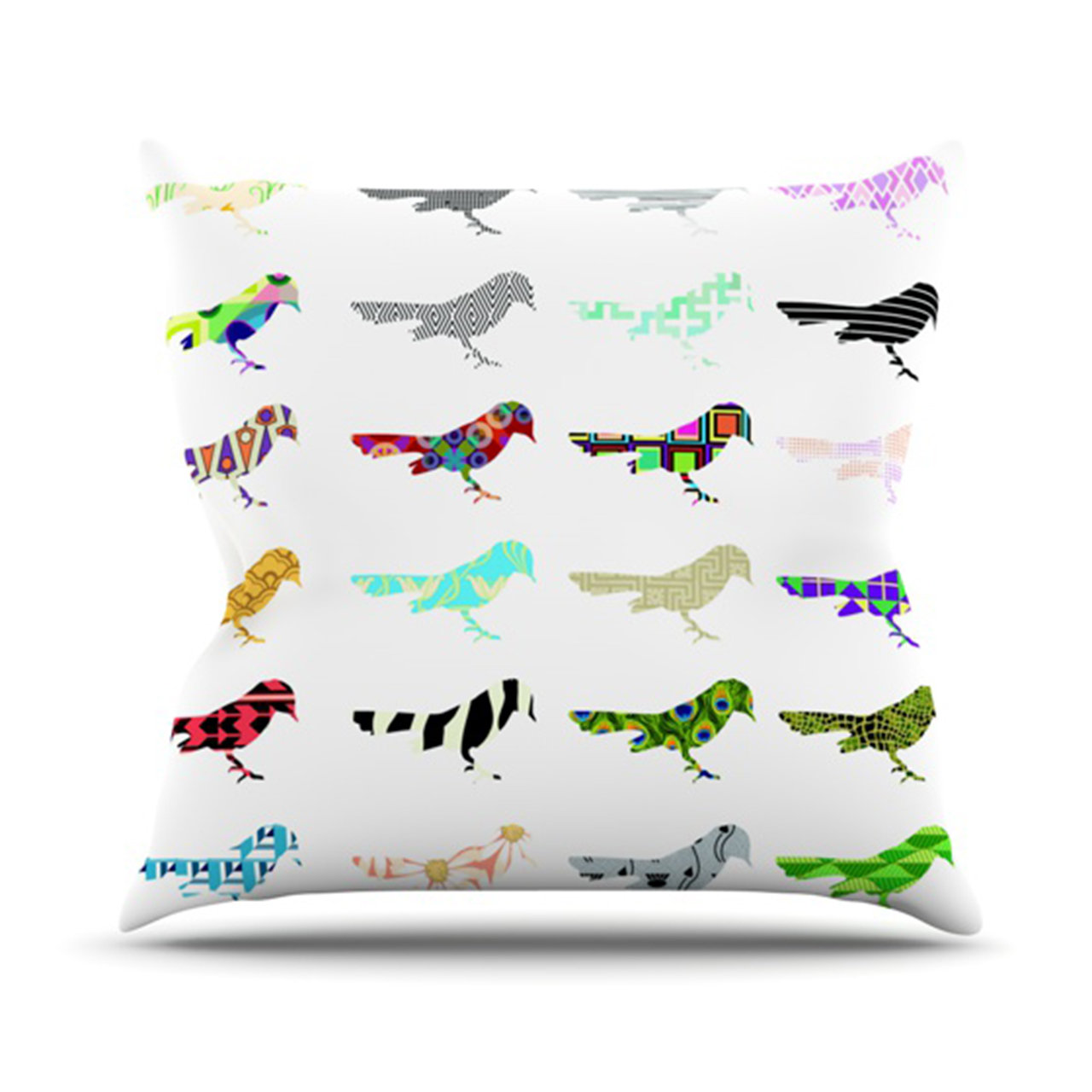 KESS InHouse Birds Throw Pillow Wayfair