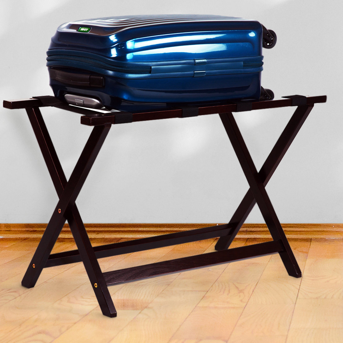 Casual Home Heavy Duty Extra Wide Straight Leg Luggage Rack & Reviews