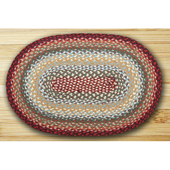 EarthRugs Thistle Oval Braided Green Area Rug & Reviews Wayfair