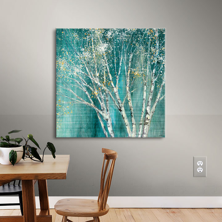 Red Barrel Studio Blue Birch Framed on Canvas & Reviews Wayfair.ca
