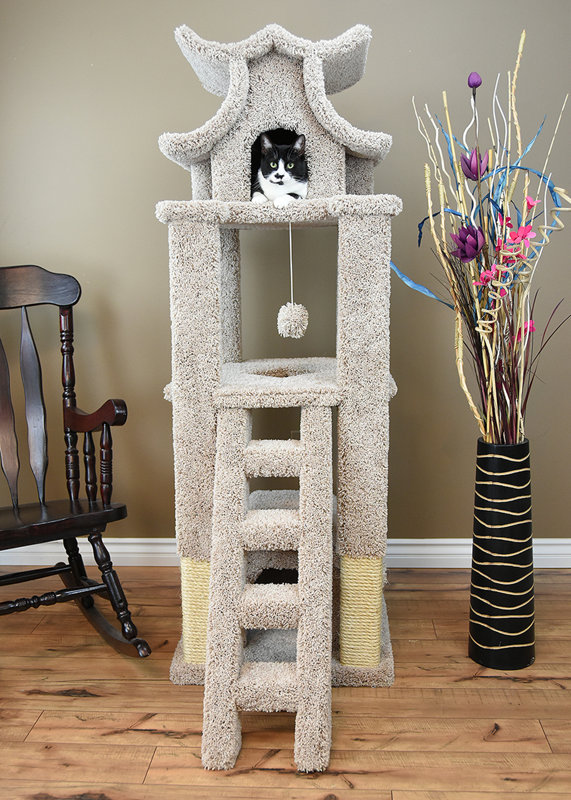 New Cat Condos 67" Premier Designer Cat Tree & Reviews Wayfair