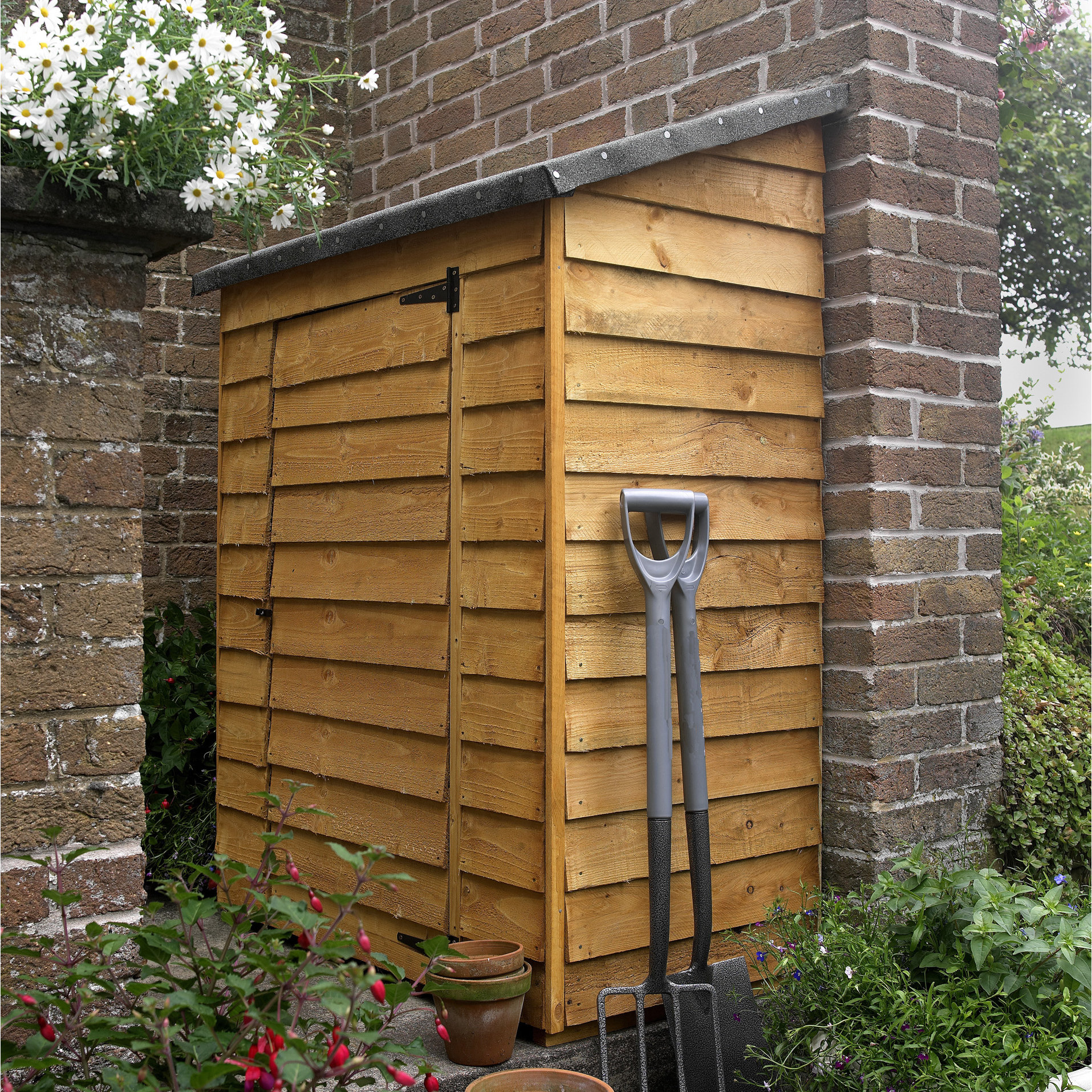 Forest Garden 4 Ft. W x 2 Ft. D Wooden Lean-To Shed ...