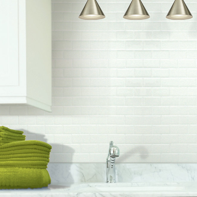 peel stick white subway tile