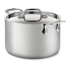  d5 Brushed Stainless Steel 128 Oz. Soup Pot with Lid  by All-Clad 