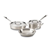  Brushed Stainless Steel 5 Piece Pan Set  by All-Clad 