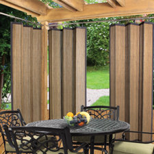 Outdoor Curtains You Ll Love Wayfair Nassau Indoor Outdoor Ring Top Single Curtain Panel