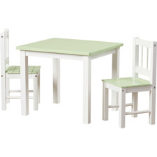 Alexa kids 3 piece writing table & chair set