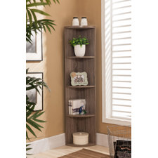 Grey Bookcases You Ll Love Wayfair 60 Corner Unit Bookcase