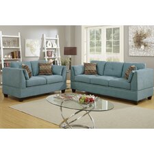 Blue Living Room Sets You'll Love | Wayfair  Bobkona Zenda Sofa and Loveseat Set