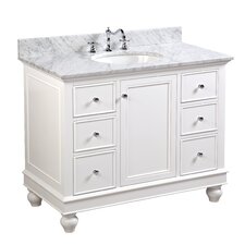 42 Inch Vanities - QUICK VIEW. White Bella 42