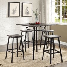 Pub Tables & Bistro Sets You'll Love | Wayfair - Dora 5 Piece Pub Table Set