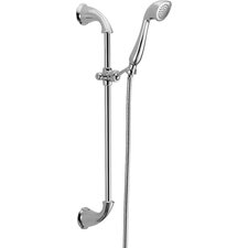 Slide Bar Shower Faucets You'll Love | Wayfair - Addison Volume Control Slide Bar Shower Head Trim