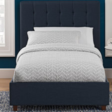  Littrell Upholstered Platform Bed  by Wade Logan® 
