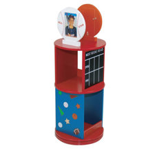 Revolving Kids Bookcases You Ll Love Wayfair All Star Sports Revolving 34 5 Bookcase