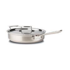  d5 Brushed Stainless Steel Saute Pan with Lid  by All-Clad 