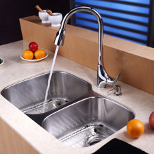stainless steel 32 x 2075 8 piece double basin undermount kitchen sink set with - Kitchen Sink And Faucet Sets stainless steel 32 x 2075 8 piece double basin undermount kitchen sink set with - Kitchen Sink And Faucet Sets