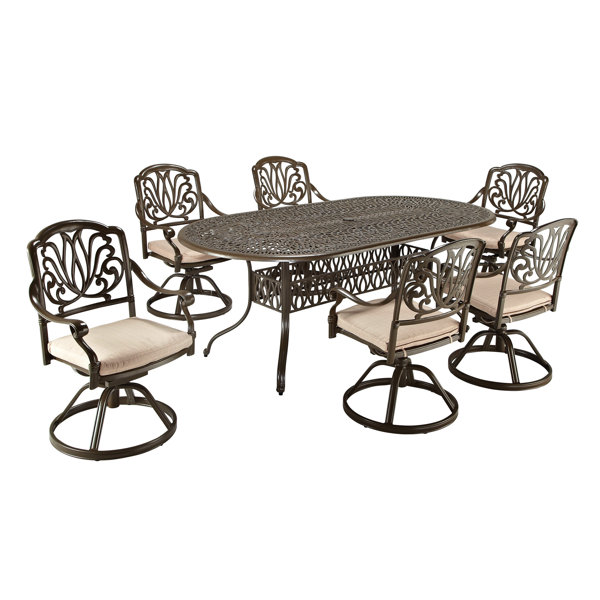 One Allium Way Artie 7 Piece Dining Set with Cushions & Reviews Wayfair