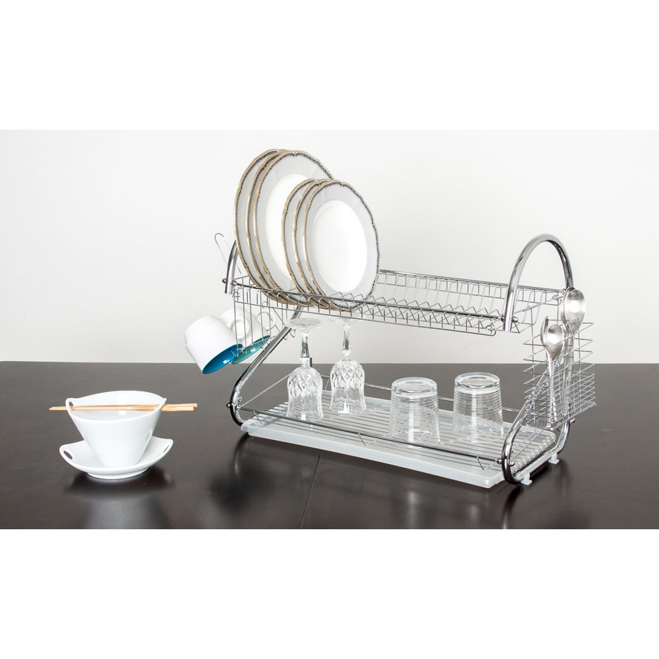 Imperial Home Elegant 2 Tier Stainless Steel Dish Drainer & Reviews