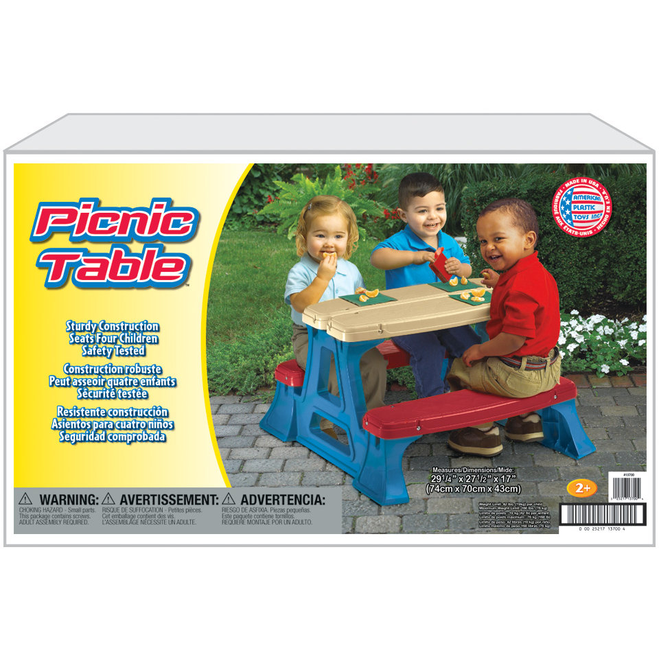 American Plastic Toys Kids Picnic Table & Reviews Wayfair