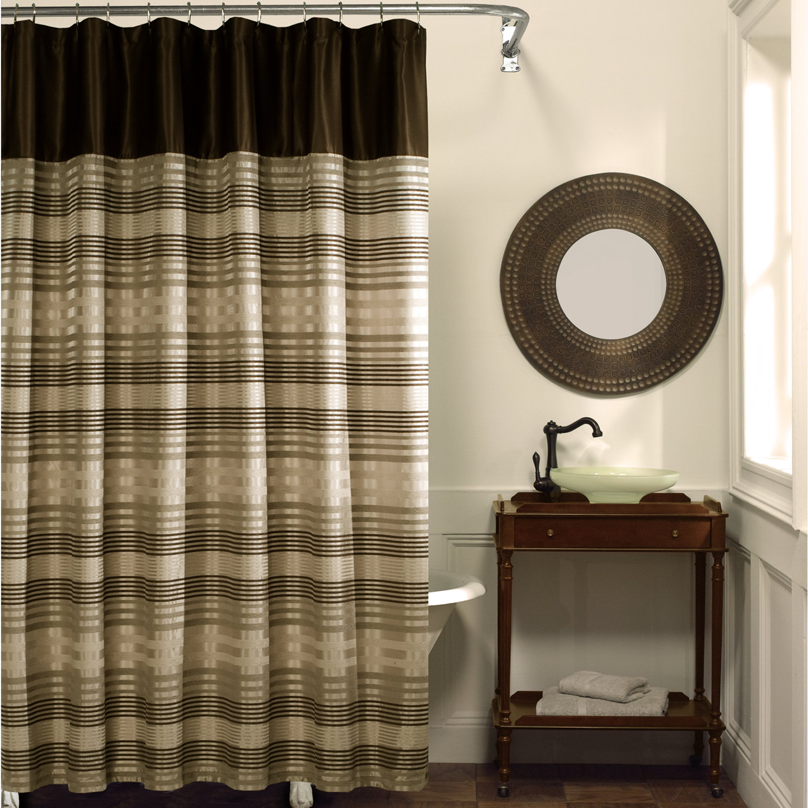 Maytex Blake Chenille Shower Curtain & Reviews Wayfair