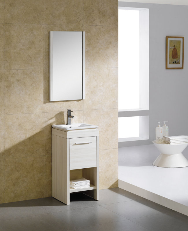 fine fixtures modena 16" single bathroom vanity set & reviews fine fixtures modena 16" single bathroom vanity set & reviews