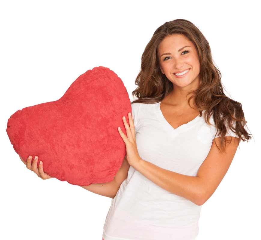 Deluxe Comfort Scarlet Valentine Plush Cotton Throw Pillow & Reviews