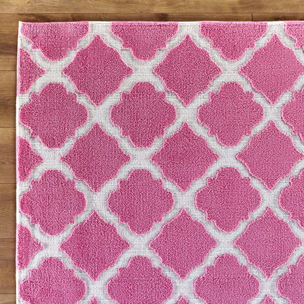 Birch Lane Kids™ Lattice Play Pink Rug & Reviews Wayfair