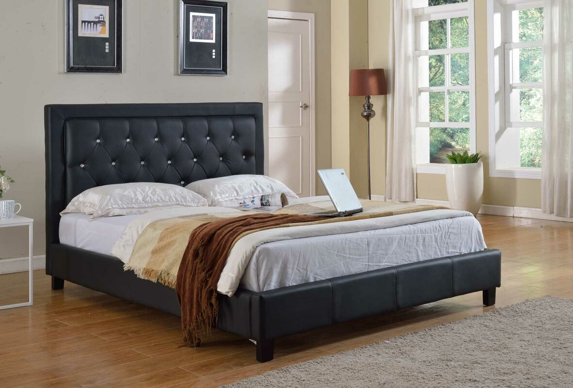 Milton Green Star Upholstered Platform Bed & Reviews | Wayfair