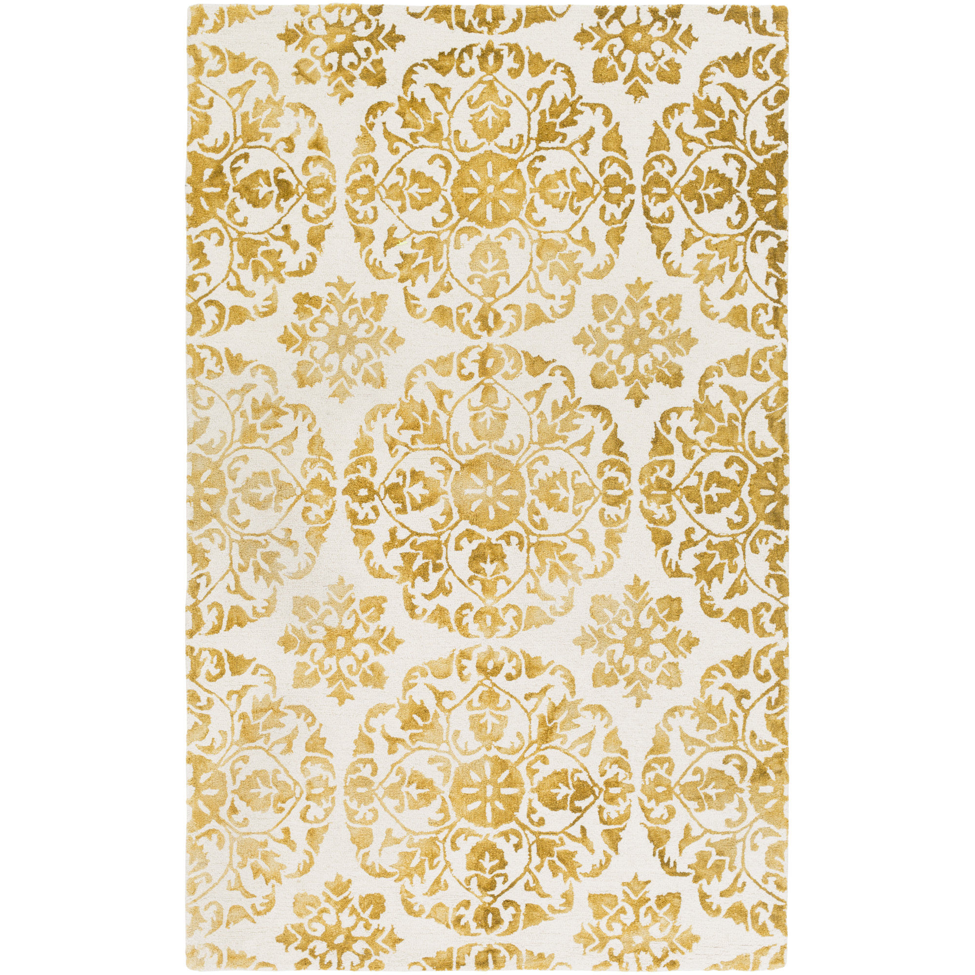 Artistic Weavers Organic Danielle HandTufted Yellow/OffWhite Area Rug